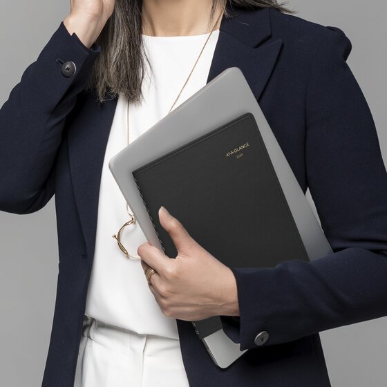 24/7 Daily Appointment Book, 8-1/2 X 11, Black AAG7021405 : Appointment Books And Planners