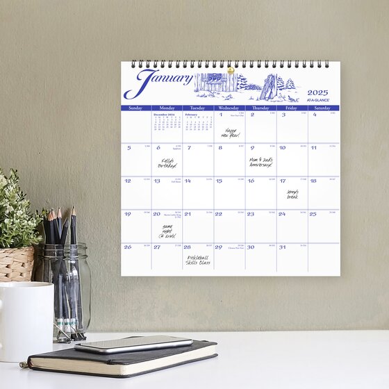ATAGLANCEĀ® 2026 Illustratorās Edition Monthly Wall Calendar, Medium ATAGLANCEĀ® 2026 Illustratorās Edition Monthly Wall Calendar, Medium