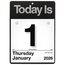 AT-A-GLANCE® 2026 “Today Is” Daily Wall Calendar, Small, 6" x 6" thumbnail images 1 of 6