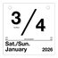 AT-A-GLANCE® 2026 “Today Is” Daily Wall Calendar Refill, Small, 6" x 6" thumbnail images 3 of 4