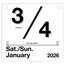 AT-A-GLANCE® 2026 "Today Is" Daily Wall Calendar Refill, Large, 8 1/2" x 8" thumbnail images 3 of 4