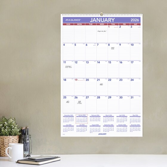 ATAGLANCE® 2026 Monthly Wall Calendar, Large, 20" x 30" Monthly