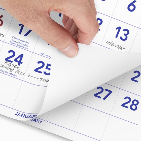 2024-2025 Wall Calendar - 3 Months Wall Calendar Italy