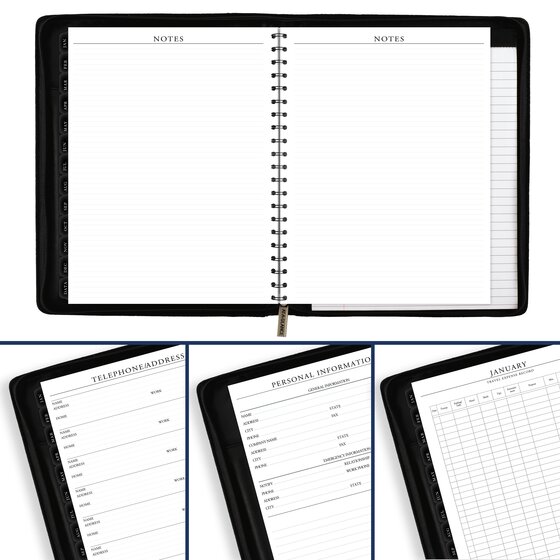 ATAGLANCE® Executive 2026 Weekly Monthly Appointment Book with Zipper