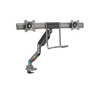 SmartFit™ Dual Monitor Arm with Crossbar and Handle
