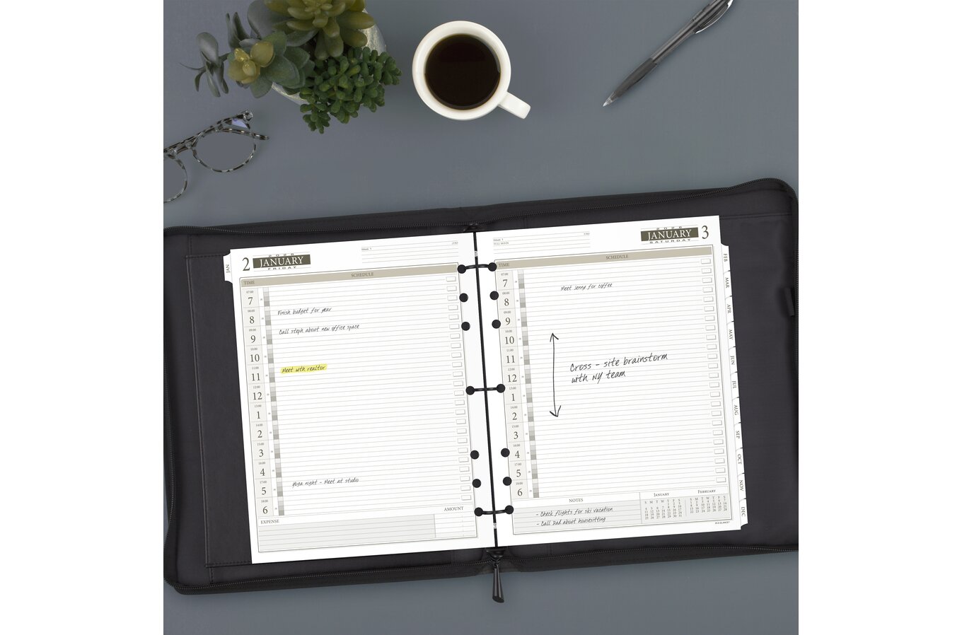 685y 25 2024 Daily Planner Refills A5 Size, One Page Per Day Monthly ...