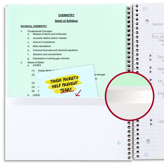 Five Star® Recycled Notebook Plus Study App, 1 Subject, College