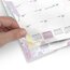 AT-A-GLANCE® Watercolors 2026 Monthly Desk Pad Calendar, Compact, 17 3/4" x 11" thumbnail images 4 of 7