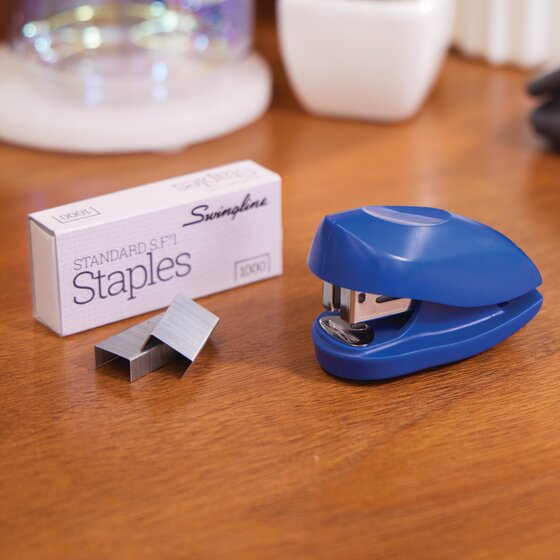 Swingline® Tot® Mini Stapler, Built-in Staple Remover, 12 Sheets
