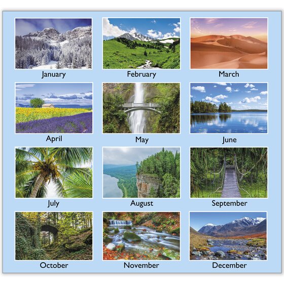 ATAGLANCE® 2026 Scenic Monthly Wall Calendar, Large, 15 1/2" x 22 3/4