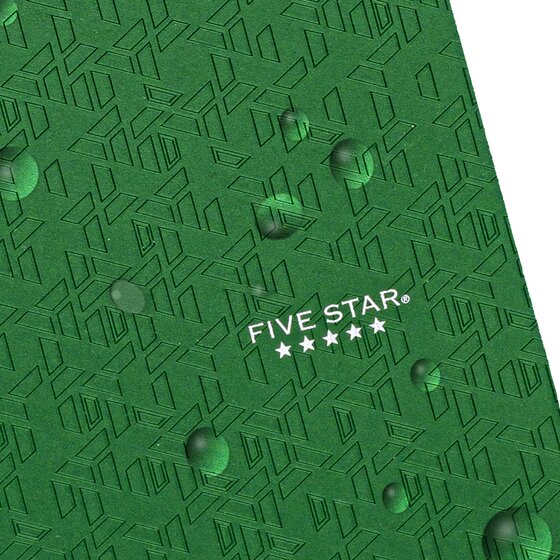 Five Star® 2-Pocket Stay-Put Plastic Folder, Forest Green | Pocket