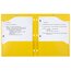 Five Star 2-Pocket Stay-Put Plastic Folder, Harvest Yellow thumbnail images 2 of 6