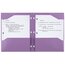 Five Star 2-Pocket Stay-Put Plastic Folder, Amethyst Purple thumbnail images 2 of 6