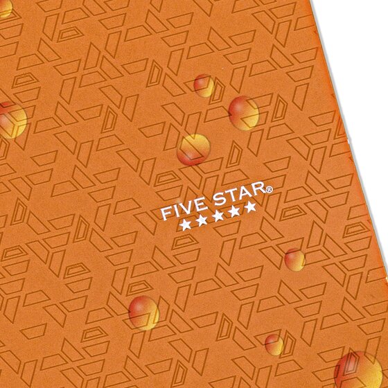Five Star 2-Pocket Stay-Put Plastic Folder, Sedona Orange | Hot