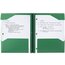 Five Star Stay-Put Plastic Pocket and Prong Folder, Forest Green thumbnail images 2 of 8