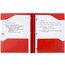 Five Star® Stay-Put Plastic Pocket and Prong Folder, Fire Red thumbnail images 3 of 9