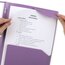 Five Star Stay-Put Plastic Pocket and Prong Folder, Amethyst Purple thumbnail images 3 of 8