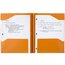 Five Star Stay-Put Plastic Pocket and Prong Folder, Sedona Orange thumbnail images 2 of 8