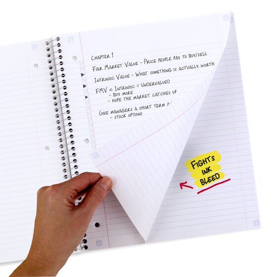 Five Star® Soft Petals Spiral Notebook Plus Study App, 1