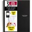 Five Star® Spiral Notebook Plus Study App, 3 Subject, Wide Ruled, 8" x 10 1/2", Black thumbnail images 1 of 8