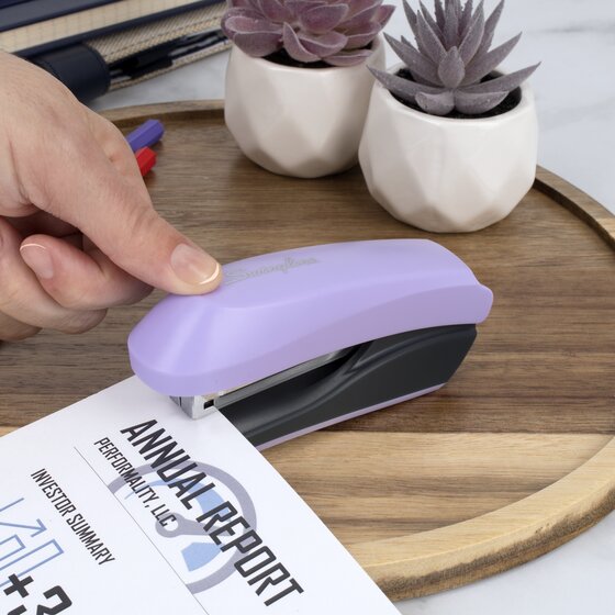 Simple Line Stapler Swingline® Anywhere Stapler, 15 Sheets, Color Chosen For You ...
