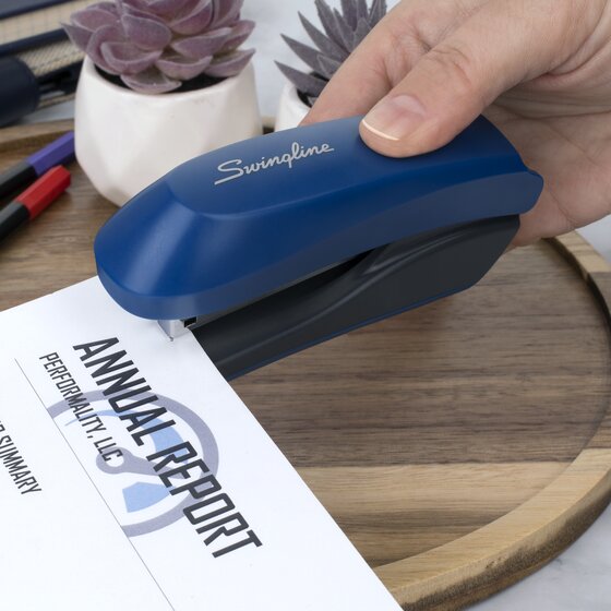 Simple Line Stapler Swingline® Anywhere Stapler, 15 Sheets, Color Chosen For You ...