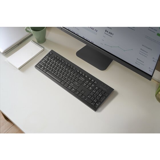 KB270 EQ Rechargeable AI keyboard with Copilot Key – Wireless