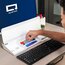 Quartet® Flip-Top Glass Dry-Erase Desktop Pad, 18" x 6", White Surface thumbnail images 2 of 9