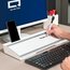 Quartet® Flip-Top Glass Dry-Erase Desktop Pad, 18" x 6", White Surface thumbnail images 3 of 9