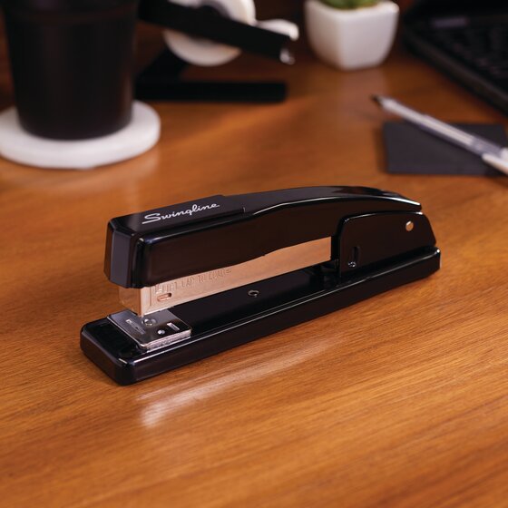 Swingline® Commercial Desk Stapler, 20 Sheets, Black Swingline® Commercial Desk Stapler, 20 Sheets, Black