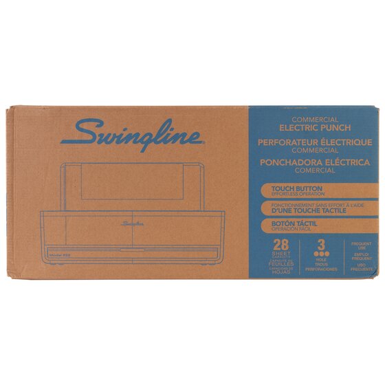 Swingline® Commercial Electric Punch, 3 Holes, 28 Sheets Swingline® Commercial Electric Punch, 3 Holes, 28 Sheets