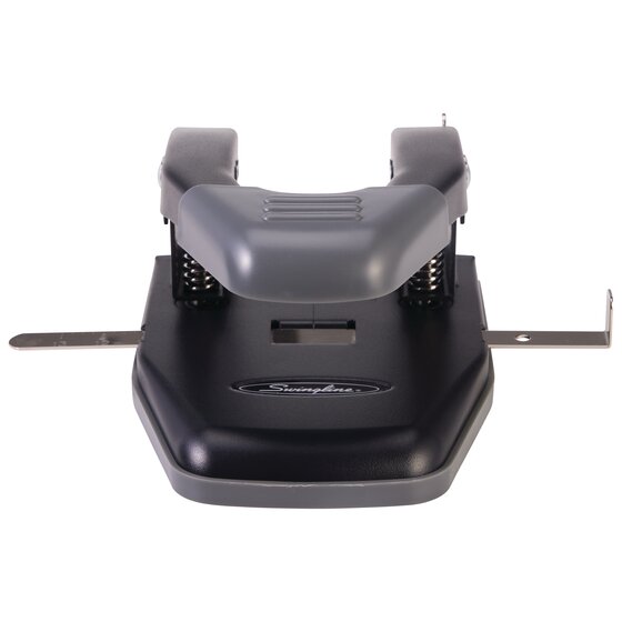 Swingline® Comfort Handle 2-Hole Punch, 50% Easier, 1/4