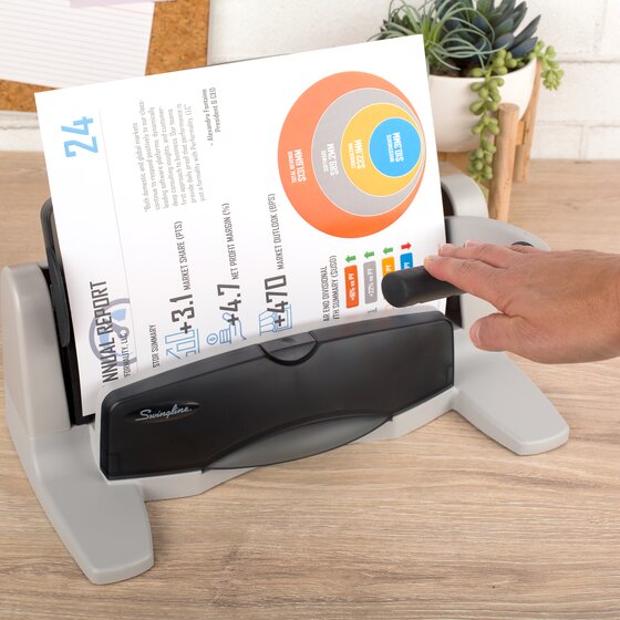 Swingline® LightTouch® Heavy Duty Punch, 50% Easier, 2-7