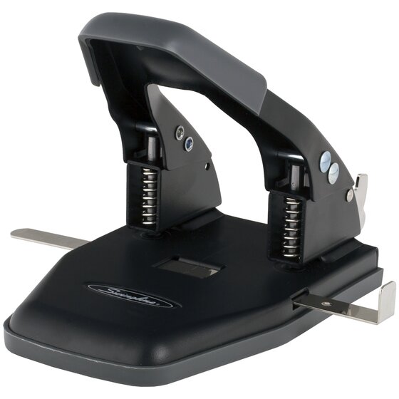 Swingline® Comfort Handle 2-Hole Punch, 50% Easier, 1/4