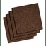 Quartet Dark Cork Tiles, 12" x 12", Frameless, Modular, 4 Pack thumbnail images 1 of 2