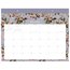 Mead Cambridge® Tea Rose Academic 2026-2027 Monthly Desk Pad Calendar, Standard, 17" x 21 3/4" thumbnail images 1 of 7