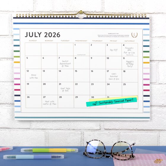 Simplified by Emily Ley for AT-A-GLANCE® Academic 2026-2027
