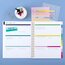 Simplified by Emily Ley for AT-A-GLANCE® Academic 2026-2027 Weekly Monthly Planner, Happy Stripe, Large, 8 1/2" x 11" thumbnail images 2 of 9