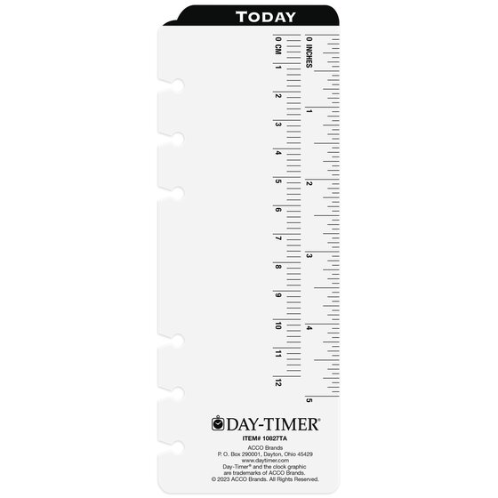 Day-Timer® July 2026 – June 2027 Two Page Per Day Reference Planner Refill, Loose-Leaf, Portable Size, 3 3/4" x 6 3/4"