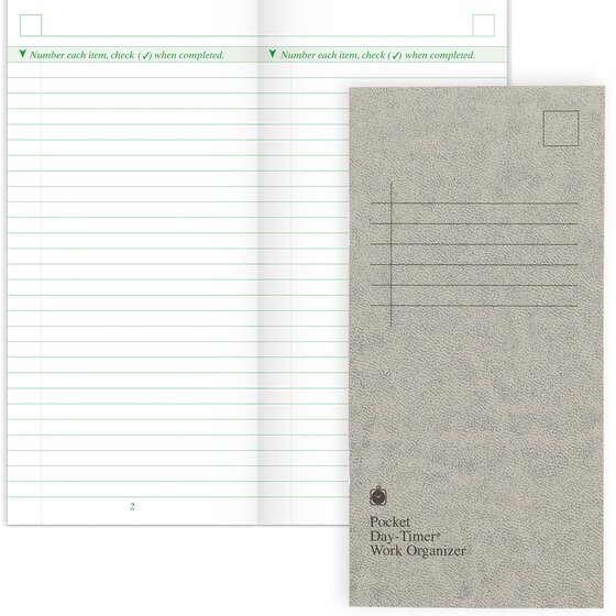 Day-Timer® July 2026 – June 2027 Two Page Per Week Original Planner Refill, Wirebound, Pocket Size, 3 1/2" x 6 1/2"