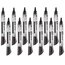Quartet Premium Glass Board Dry-Erase Markers, Bullet Tip, Black, 12 Pack thumbnail images 1 of 1