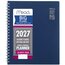 Mead® BIG PLANS Academic 2026-2027 Weekly Monthly Planner, Navy, Large, 8 1/2" x 11" thumbnail images 1 of 8