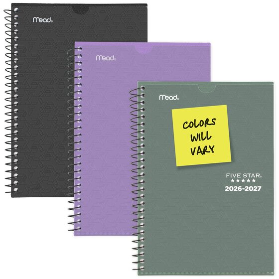 Plus Planner Five Star® Customizable Academic 2026-2027 Weekly Monthly Student ...
