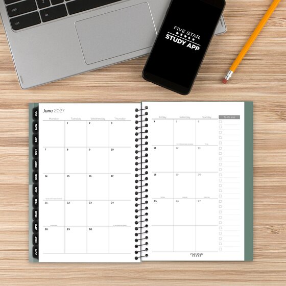 Plus Planner Five Star® Customizable Academic 2026-2027 Weekly Monthly Student ...