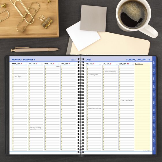 AT-A-GLANCE® QuickNotes® 2027 Weekly Monthly Appointment Book