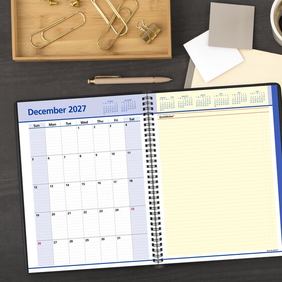 【vacant】Monthly Book 7冊まとめ売り AT-A-GLANCE® 2027 Weekly Monthly Appointment Book Planner, Black