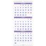 AT-A-GLANCE® 2027 Three Month Reference Vertical Wall Calendar, Large, 12" x 27" thumbnail images 1 of 4