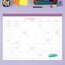 Mead® Color Pop 2027 Monthly Desk Pad Calendar, Purple, Standard, 17" x 21 3/4" thumbnail images 2 of 8