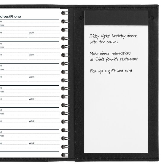 AT-A-GLANCE® 2027 Refillable Monthly Planner, Black, Pocket, 3 1/2