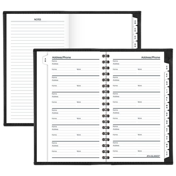 AT-A-GLANCE® 2027 Refillable Monthly Planner, Black, Pocket, 3 1/2